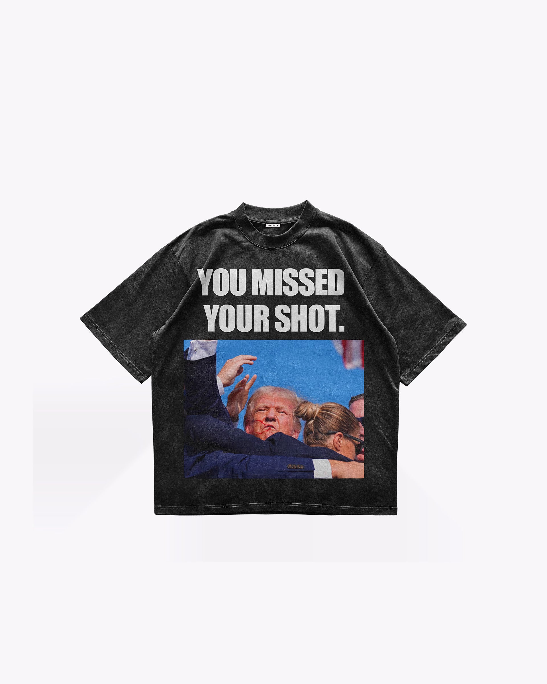 YOU MISSED YOUR SHOT TRUMP TEE